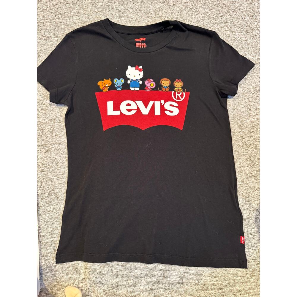 Women's Hello Kitty Levi's Back To School TShirt Size XS